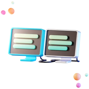 two-pcs-3d-illustration